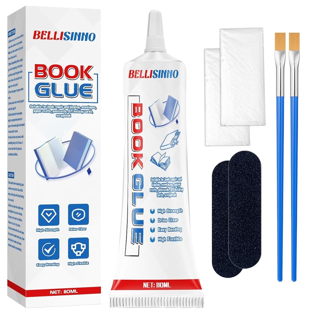 Book Glue, Clear Binding Multipurpose Adhesive for
