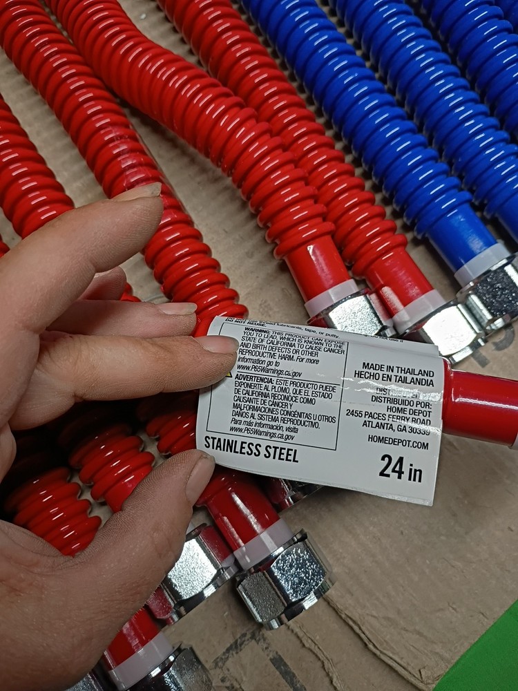 Lot Of 30 , Home-Flex Water Heater Connector 3/4" x 3/4" x 24" And 18 " OB