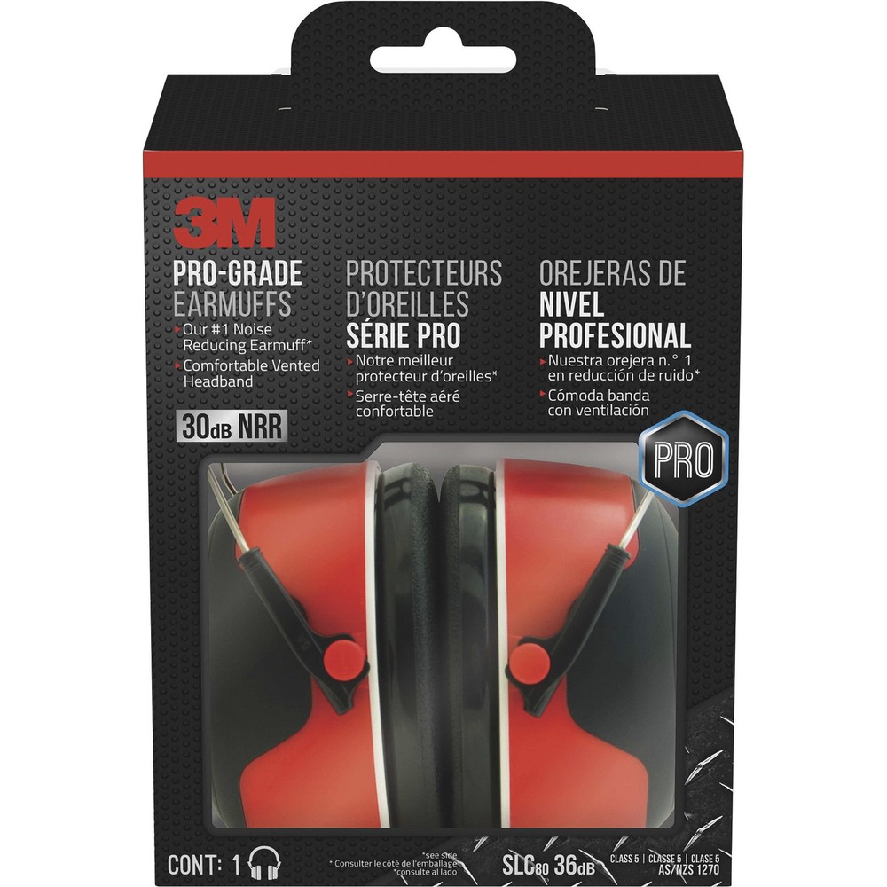 3M Professional-Grade Over-the-Head Hearing Protector, NRR 30dB, Model#