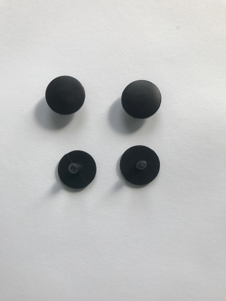 2 SOLID BLACK MATTE RIVETS, BUTTON REPLACEMENT FITS CROCS FAST USA SHIP
