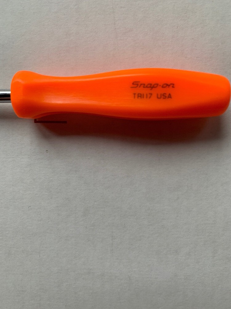 Snap-on Tire Valve Core Remover/Installer Tool. Orange handle