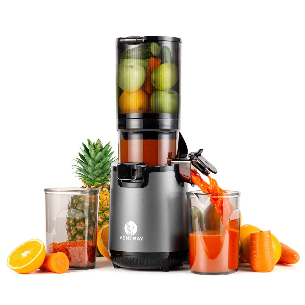 Ventray Slow Masticating Juicer Cold Press Juicer with 5.1" Extra Big Feed Chute