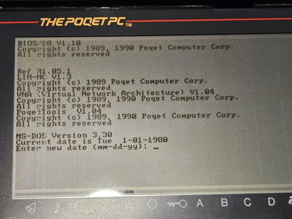 Poqet PC Model 0164, many accessories, some issues with display