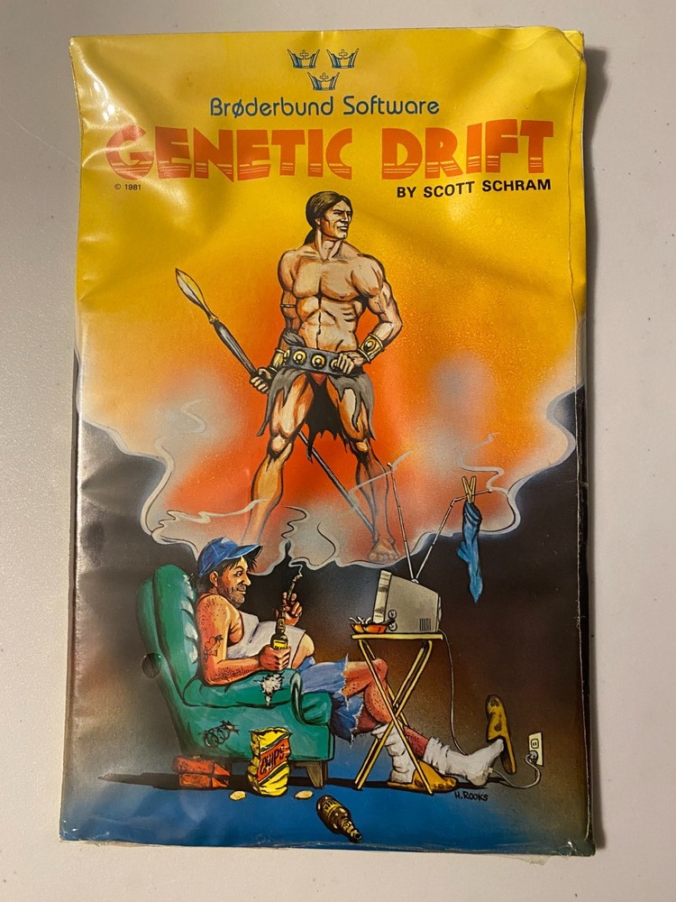 GENETIC DRIFT 1981 Broderbund Software For Apple II Computer