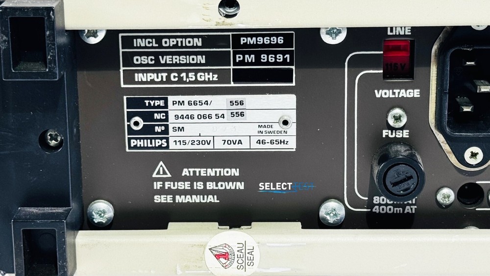 PHILIPS PM6654 PROGRAMMABLE FREQUENCY COUNTER W/OPTs (REF.: 873N)