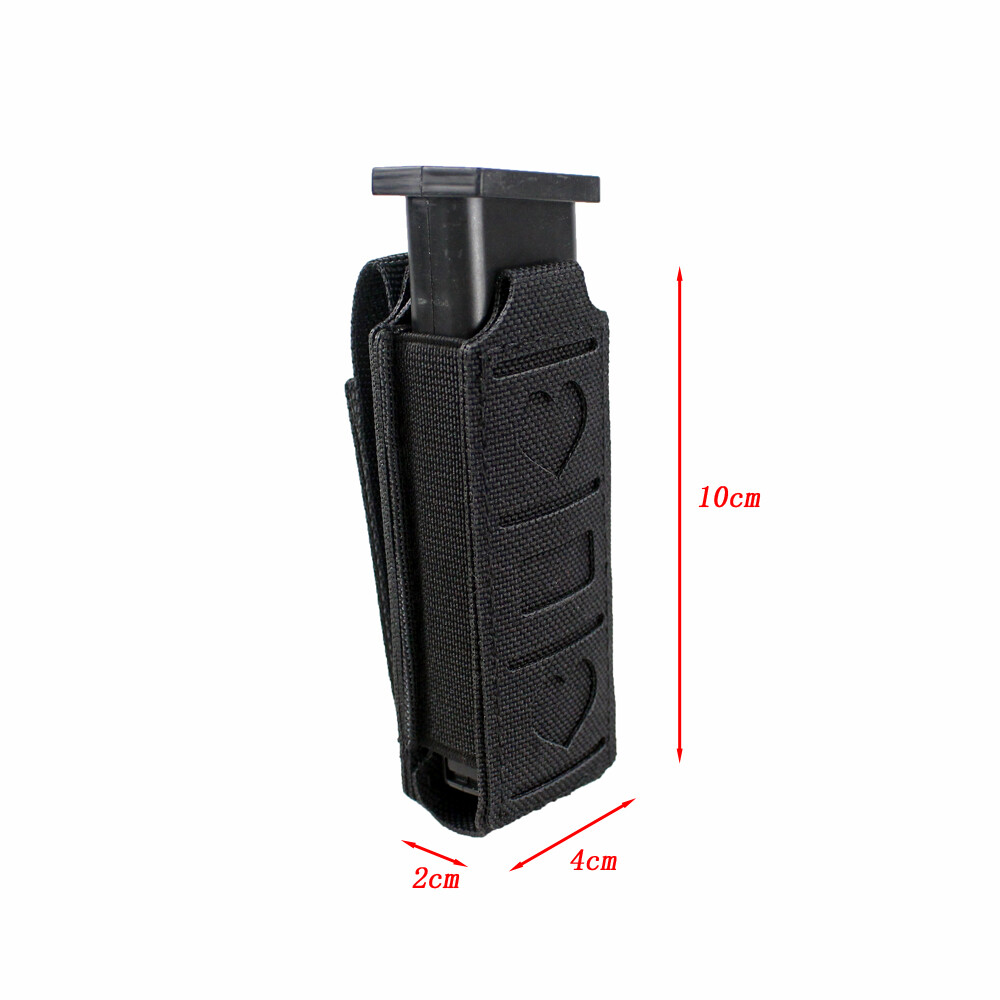 US Tactical Magazine Pouch Holster for 9mm 45APC Pullable Quick-pull Mag Sleeve