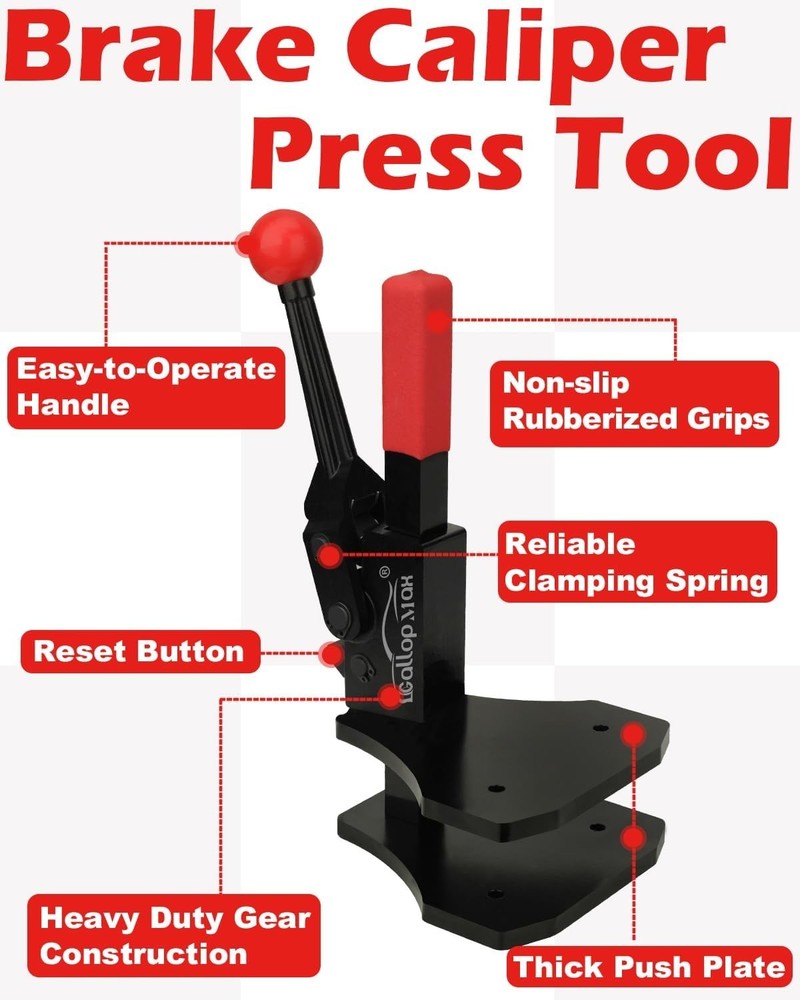 Brake Caliper Compression Tool Multi Piston Brake Pad Spreader Heavy Duty Bra...