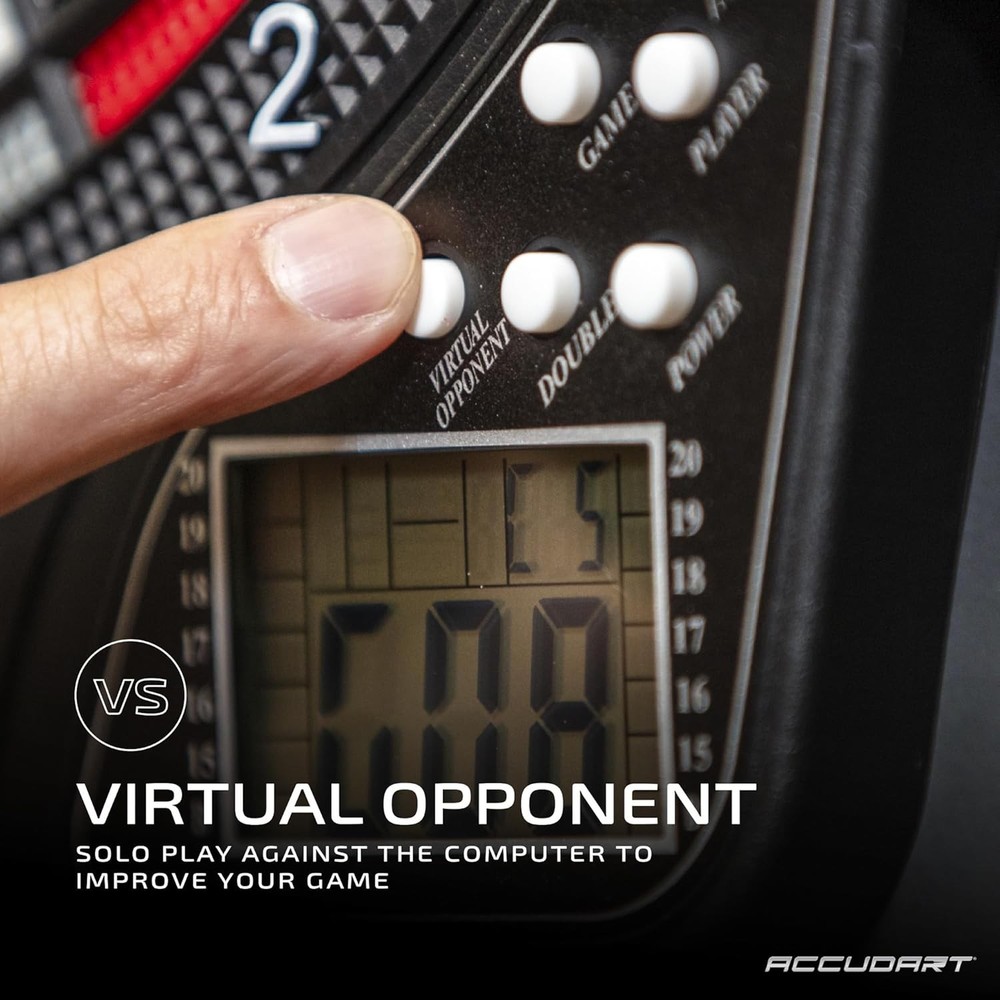 Accudart Spark Electronic Dartboard – 30 Games, 174 Variations, Computer Chall