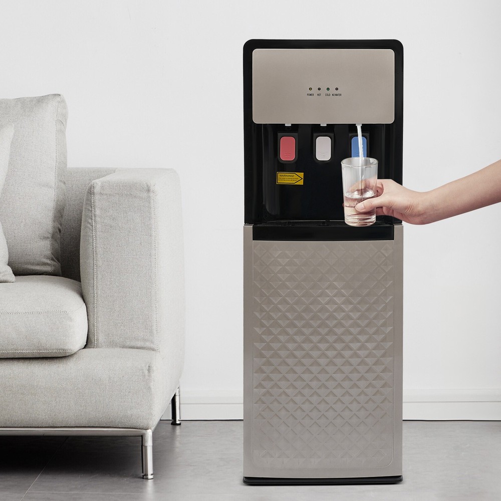 Bottom Loading Water Cooler Dispenser With Safety Lock 3 Temperature Settings