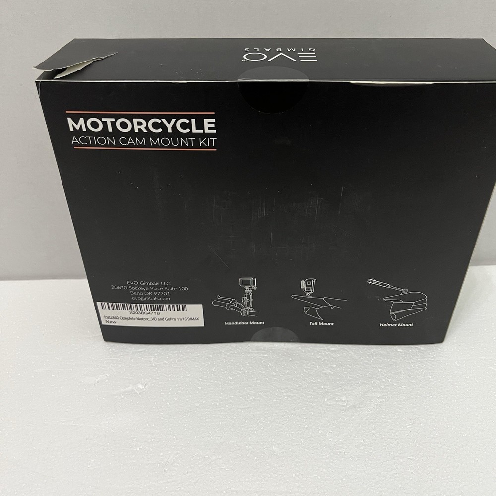 Insta360 Motorcycle Mounting Kit - Complete Bundle - Compatible with GOPRO ETC.
