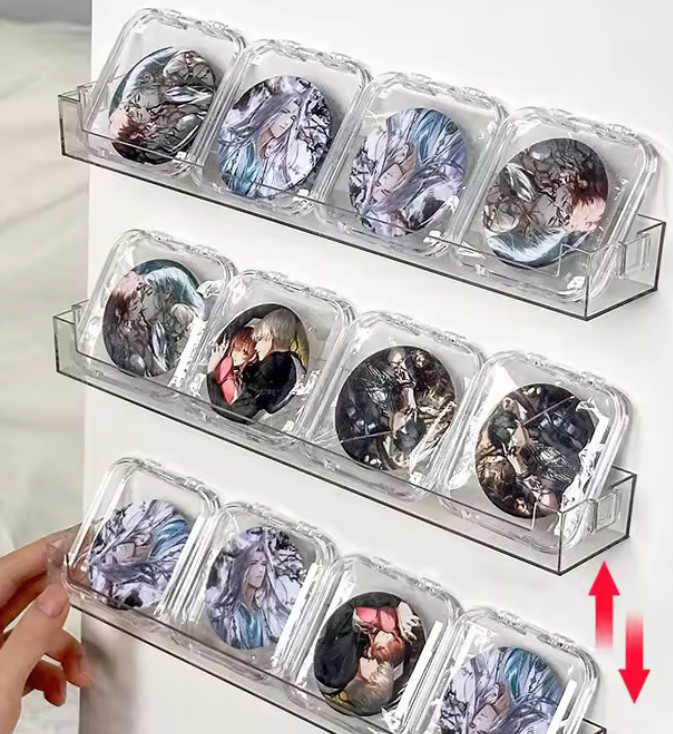 Acrylic Display Stand Wall Mounted Storage Rack Clear Doll Blind Box Storage