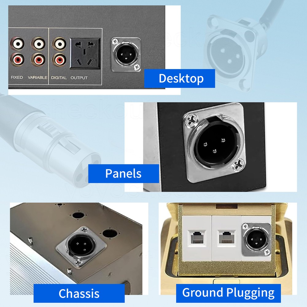 Premium Stage Box, XLR Patch Panel, XLR Panel Mount, XLR Floor Box, Pass Through