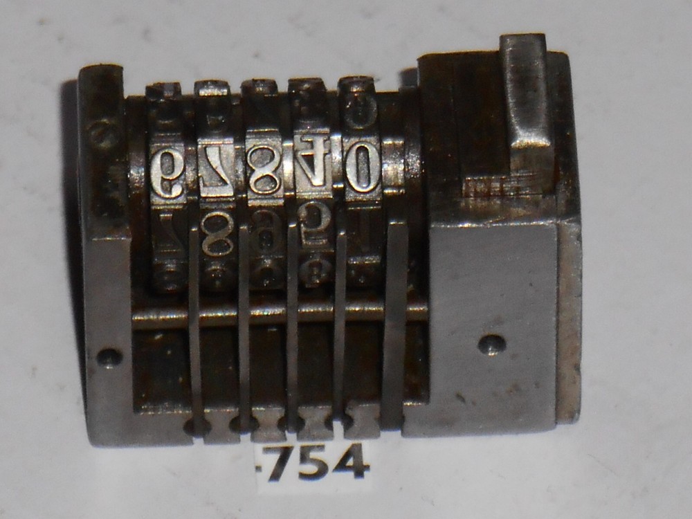 WETTER | Reverse letterpress numbering machine | 754