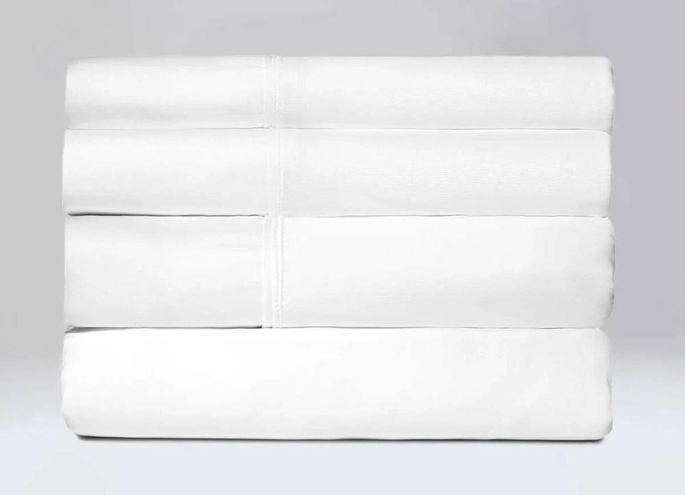 Sheex Active Comfort Performance Cooling 4 Piece Sheet Set Bright White Queen