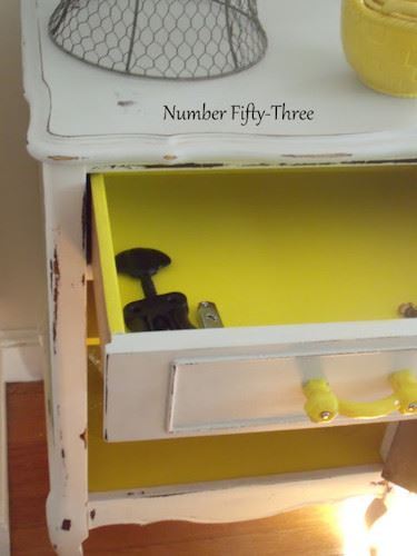 3" Antique Glass Pull Lemon Yellow