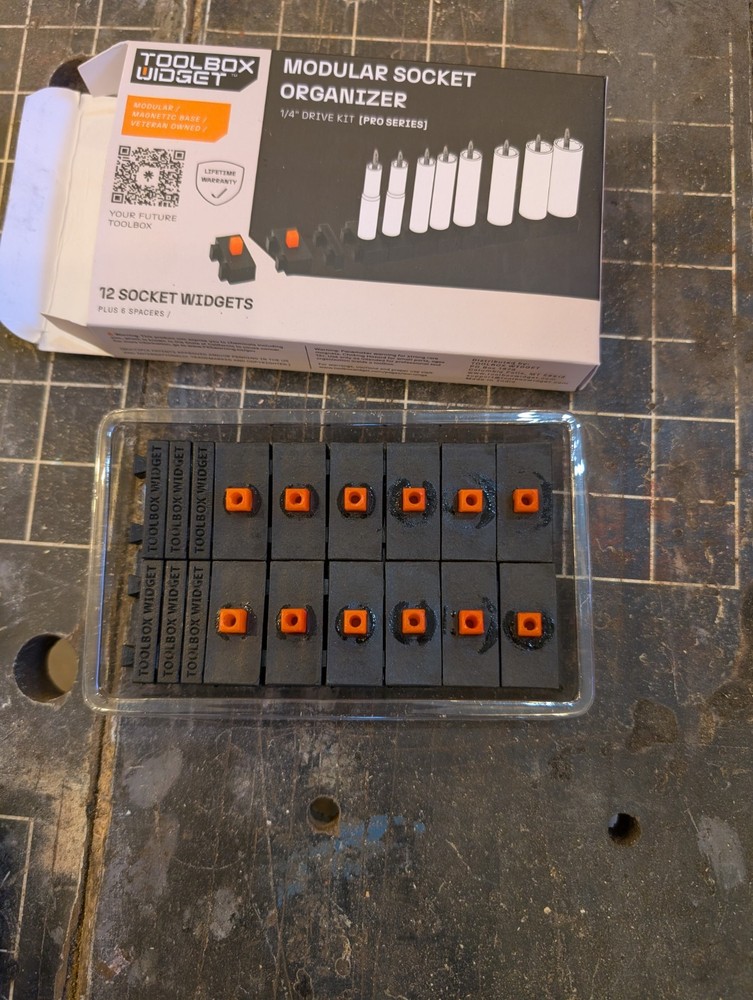 Toolbox Widget Modular 1/4 Drive Socket Organizer