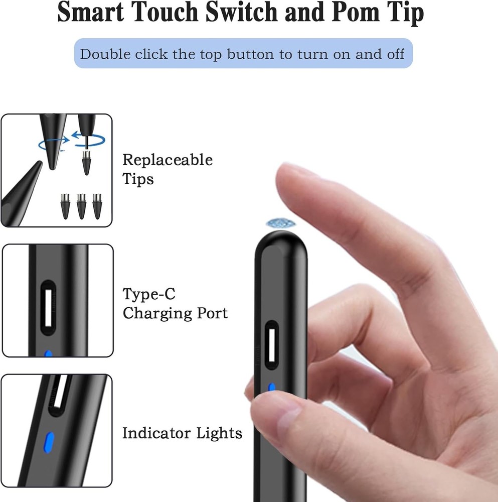 Ultimate Active Stylus for Android/iOS with Magnetic Feature and Fast Charging