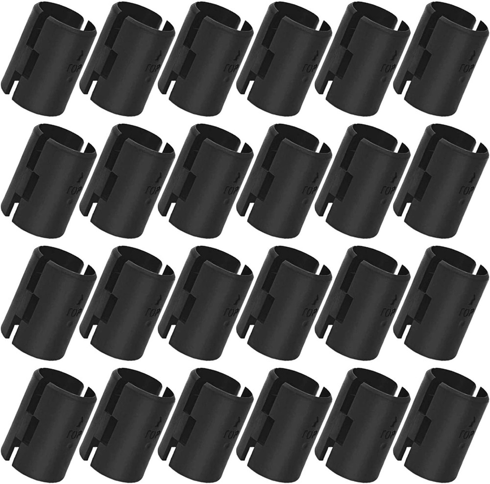 Wire Shelf Lock Clips 24Pairs Clips Brackets Split Sleeves Wire Shelf