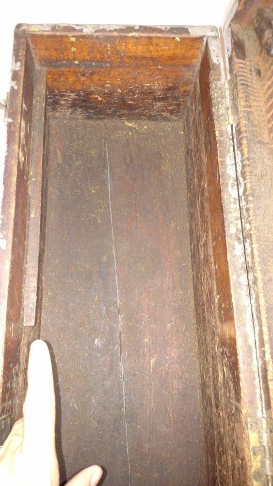 Antique Rustic Wood Carpenters Tool Box