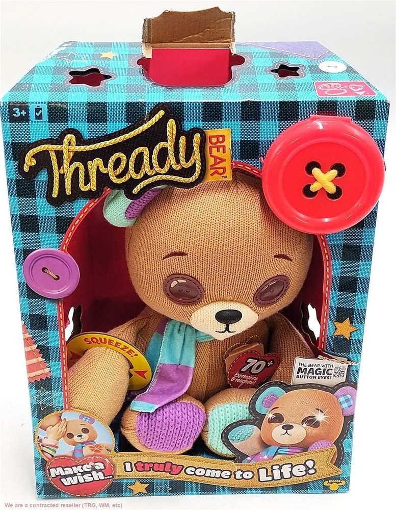 Thready Bear: Interactive Fabric Teddy *SEE DETAILS*