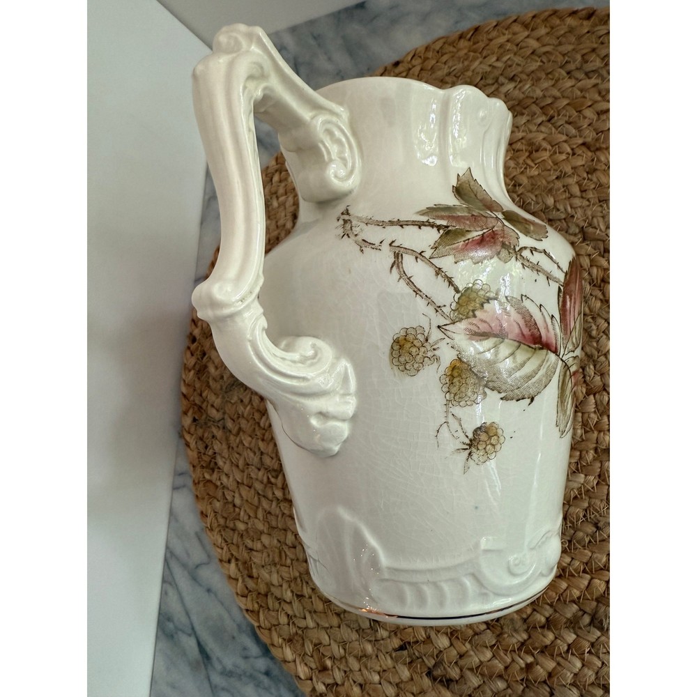 Vintage Edwin Bennett Pottery ironstone pitcher/jug