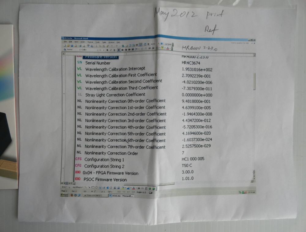 Ocean Optics HR4000CG-UV-NIR Spectrometer