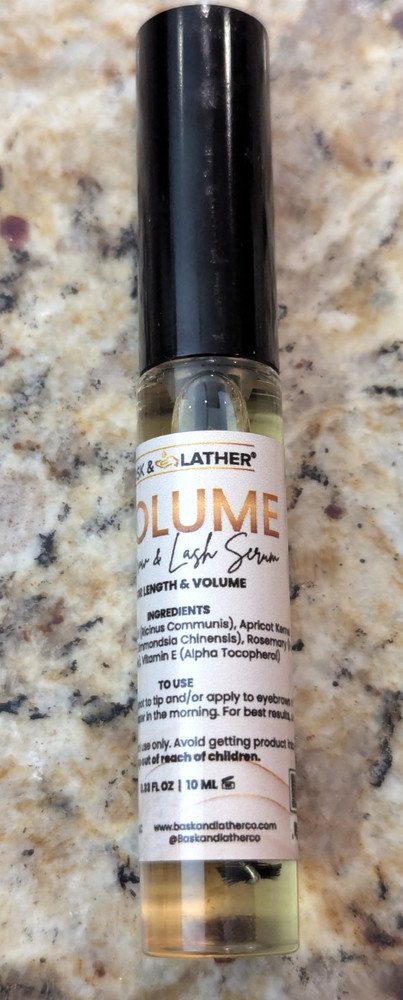 Bask & Lather Volume Eyebrow & Eyelash Serum 0.33 oz