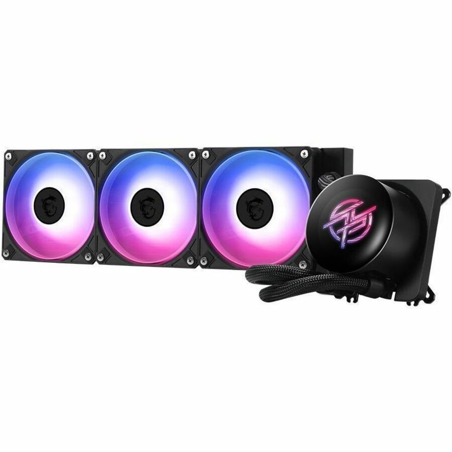 MSI MPGCORELIQUIDP13360 360mm ARGB Liquid CPU Cooler With LCD Screen Black