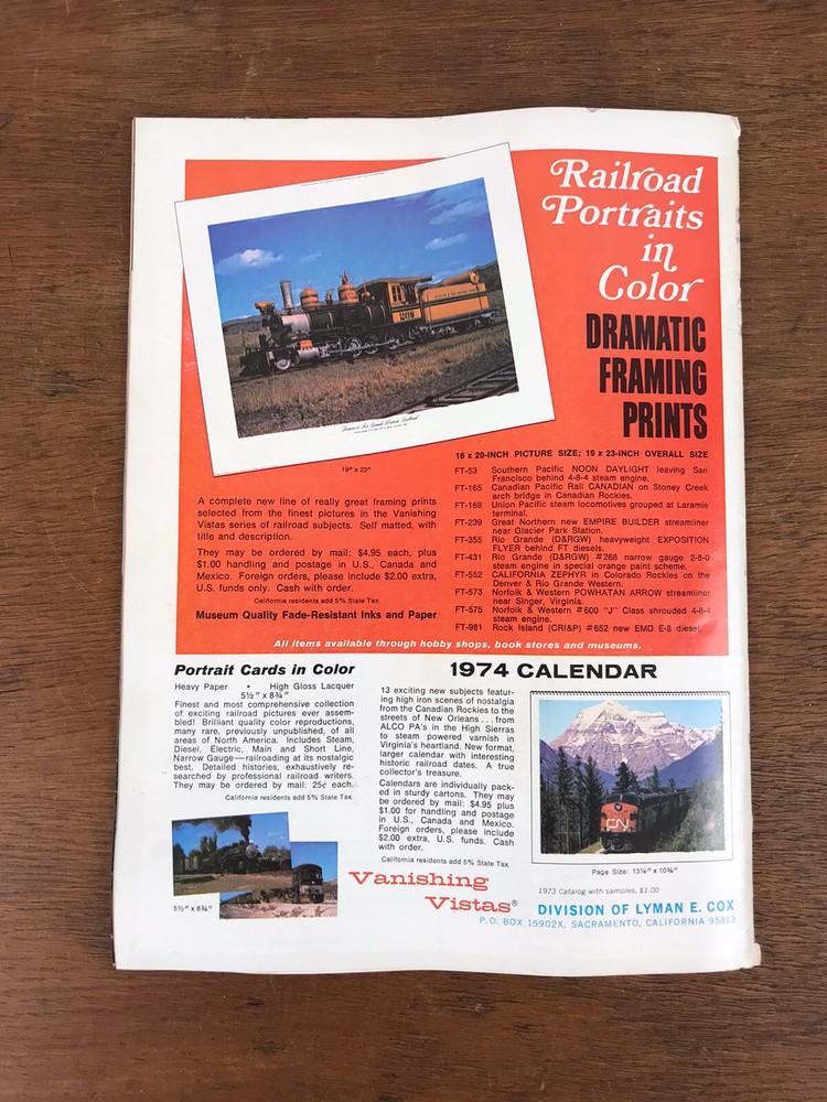 Vintage Trains Magazine October 1973 Issue