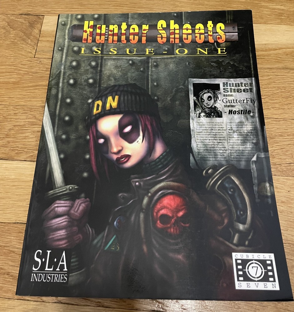 SLA Industries Hunter Sheets Issue-One Cubicle Seven