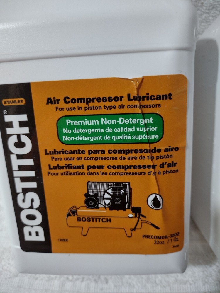 2 bottles - Air Compressor Lubricant / Bostitch PRECOMOIL /32OZ