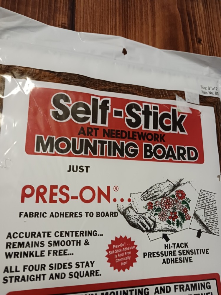 Self Stick Art Needlework Mounting Board 9x12