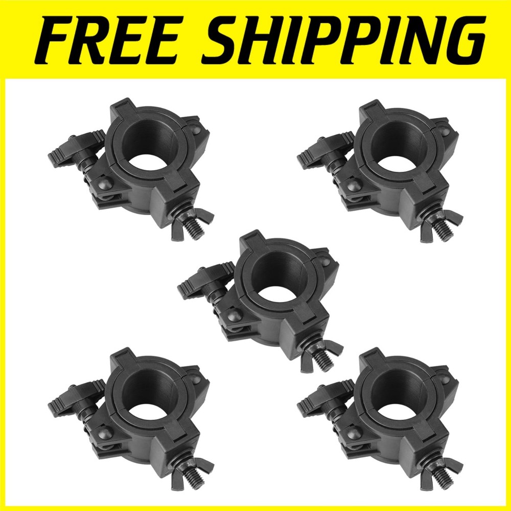 Universal Stage Light Clamp Set - 5 Pack Plastic Hooks