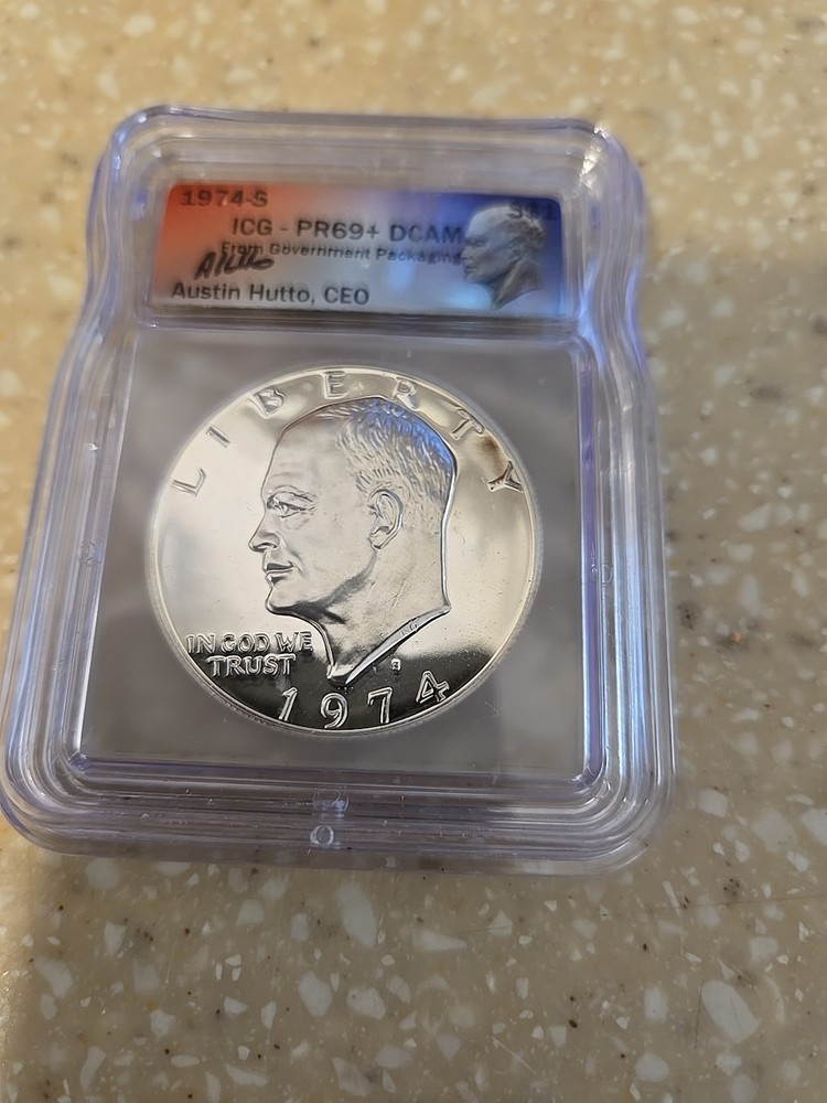 1974-S $1 Silver DCAM (Proof) Ike Dollar