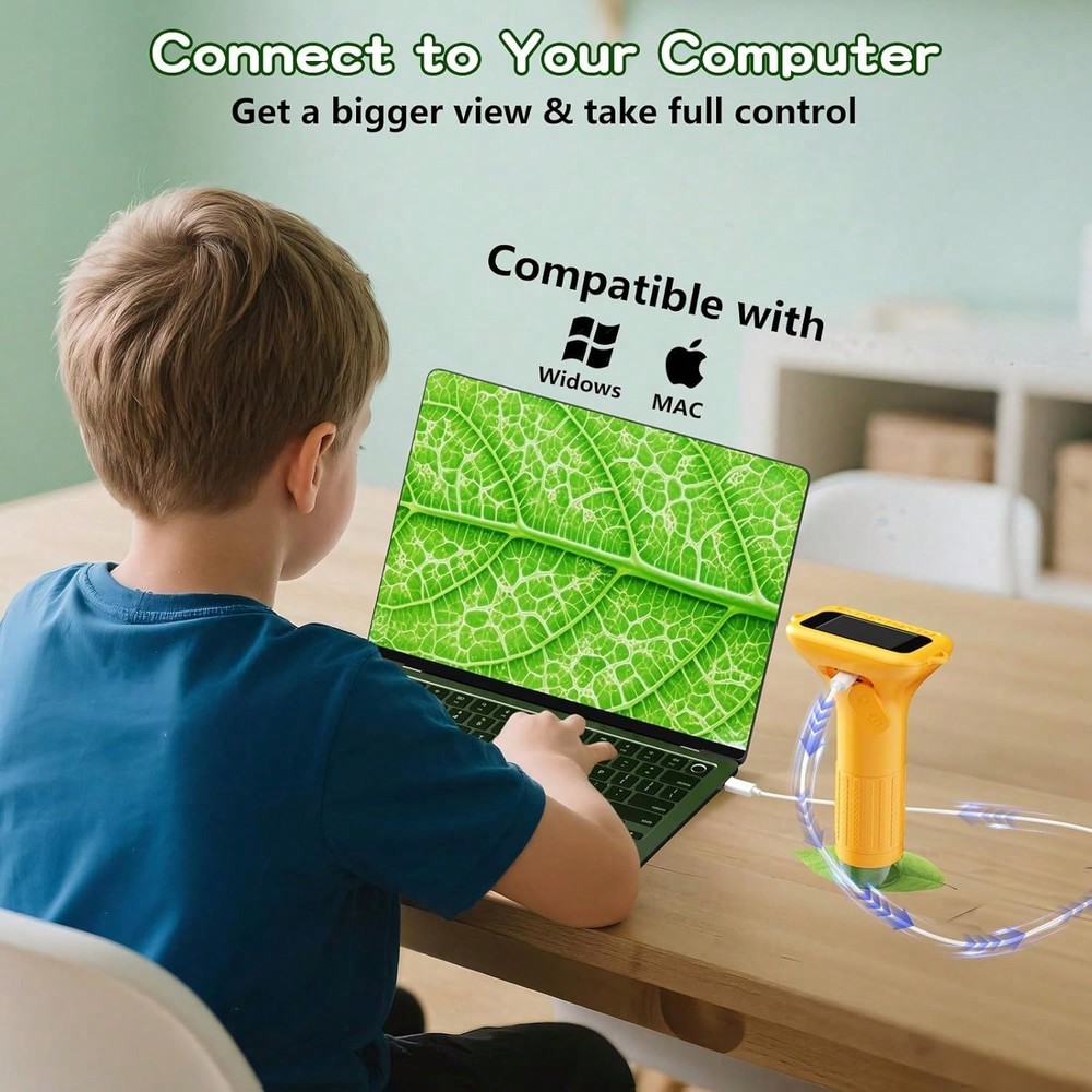 Portable Digital Microscope Gift Set 2MP 2'' IPS Screen