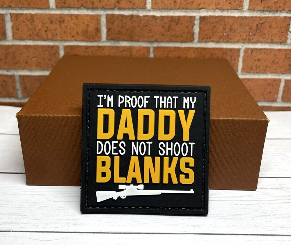 PVC Tactical Morale Patch, Sniper Daddy Does Not Shoot Blanks Gun Patch