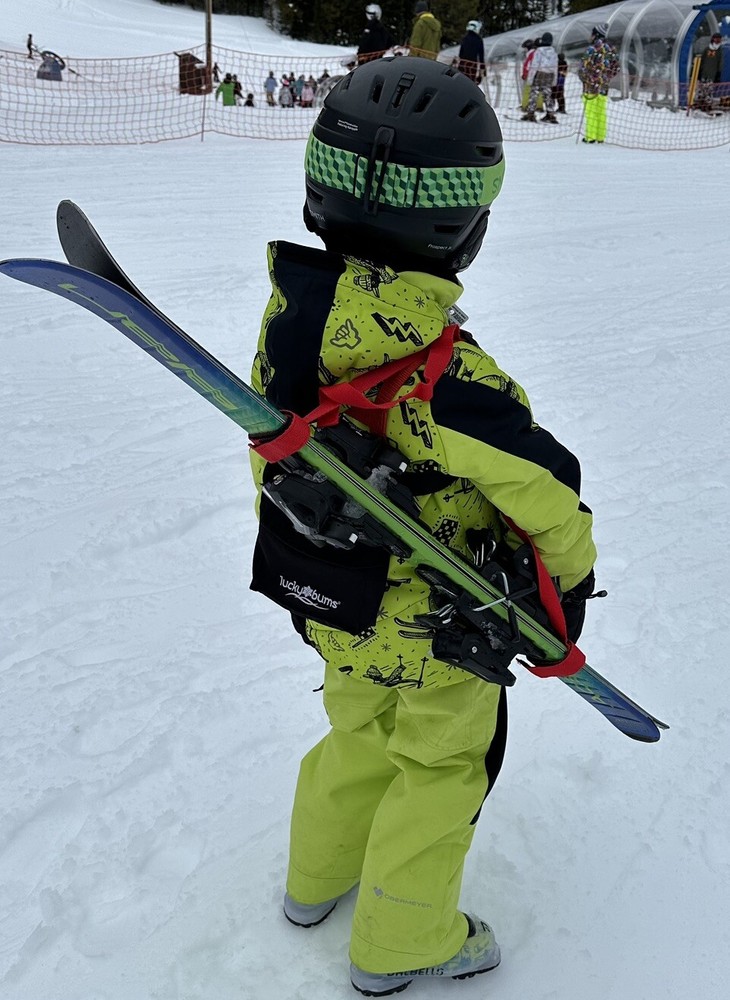 Kids Ski Carrier Carry Strap LIFESAVER! RED