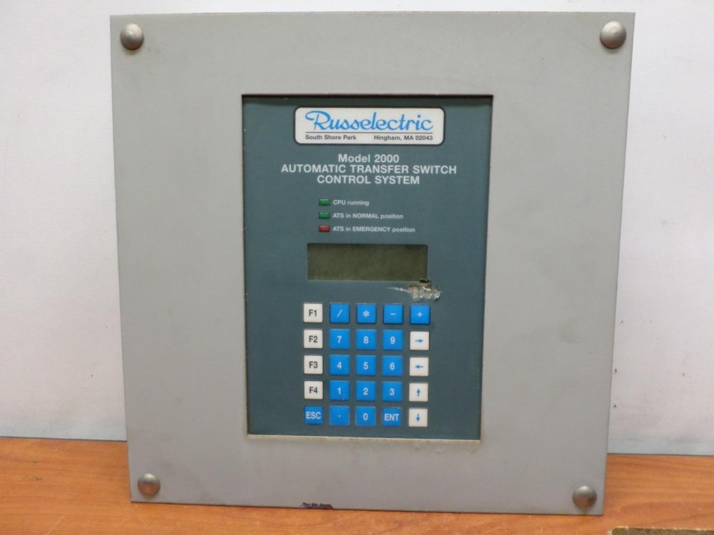 Russelectric Model 2000 Automatic Transfer Switch Control System Panel