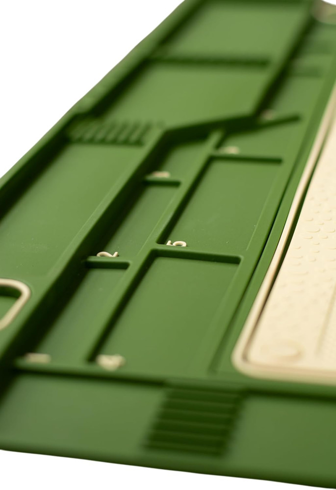 Fly Tying Mat with Magnetic Tool Holders, Removable Inner Mat, Non-Slip Surface,