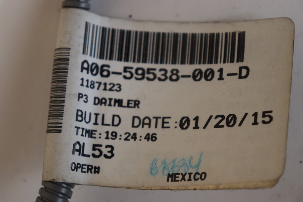 2013-2017 FREIGHTLINER CASCADIA 125 PANEL SWITCH CABLE A06-59538-001-D OEM