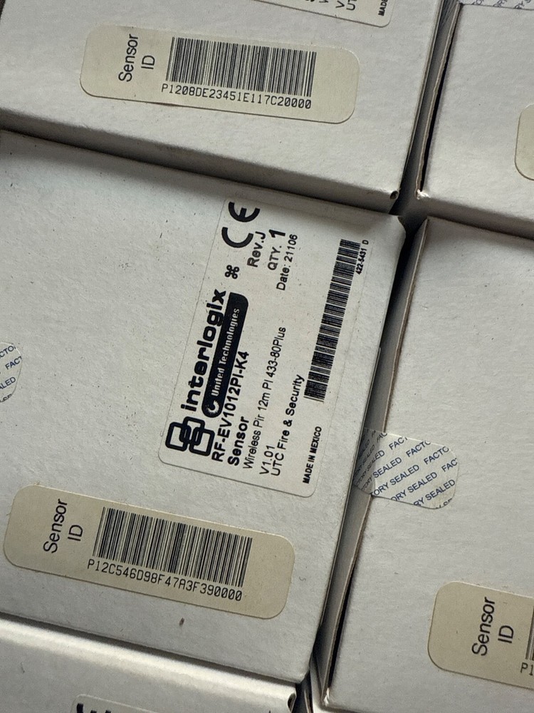 1 pc INTERLOGIX RF-EV1012PI-K4 SENSOR Wireless Pir 12m PI 433-80Plus