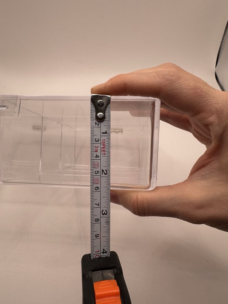 Clear Acrylic Compartmentalized Showcase Display Box with Hinged Lid 8х7.5x2