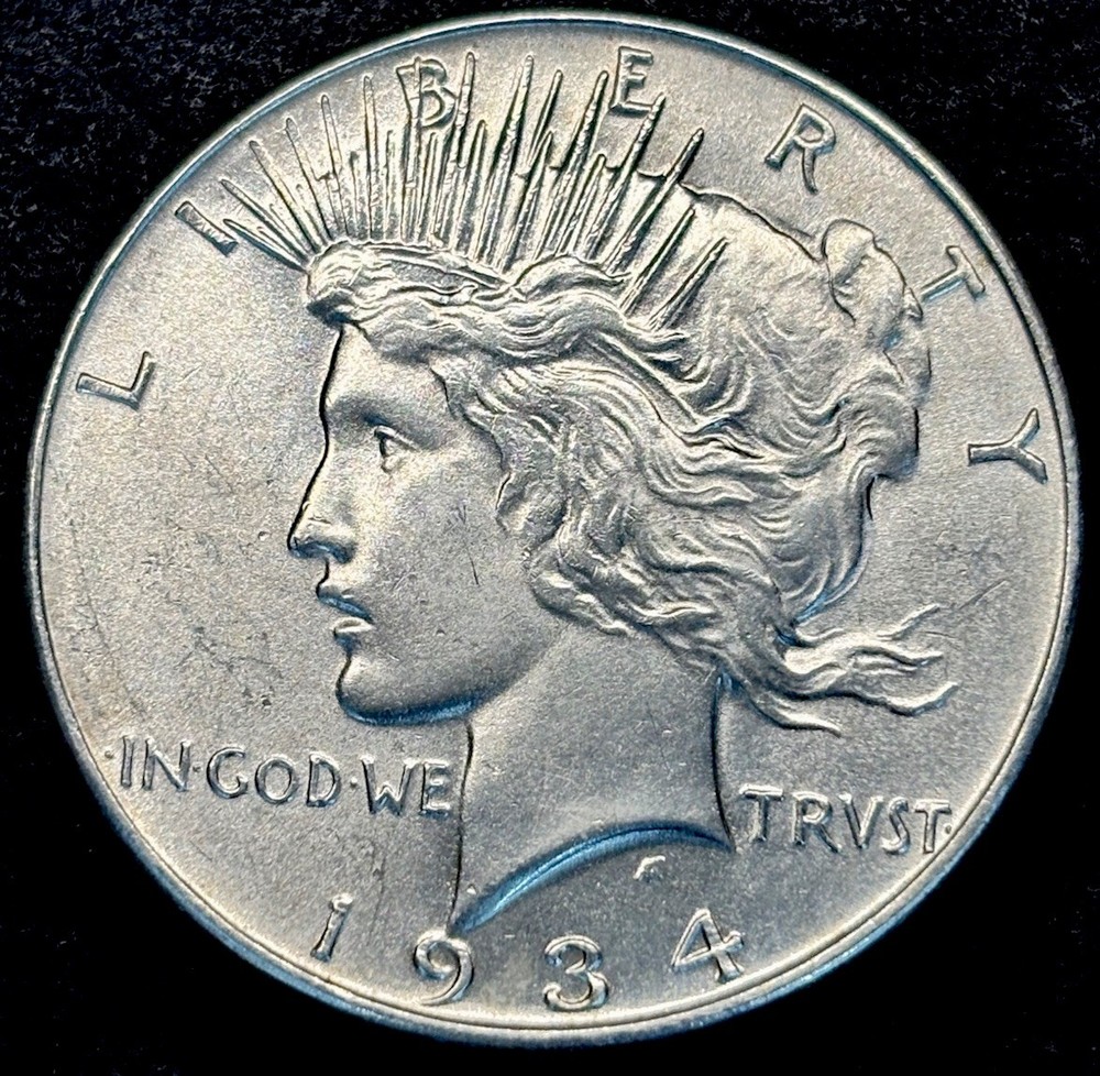 1934 PEACE DOLLAR INCREDIBLE GEM QUALITY.