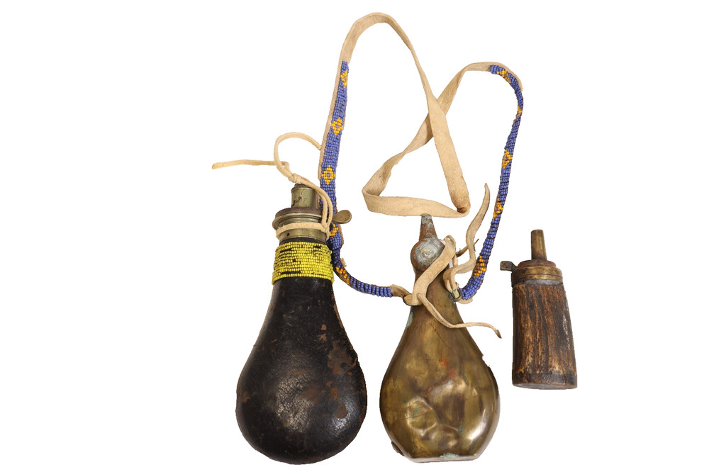Three Powder Flasks