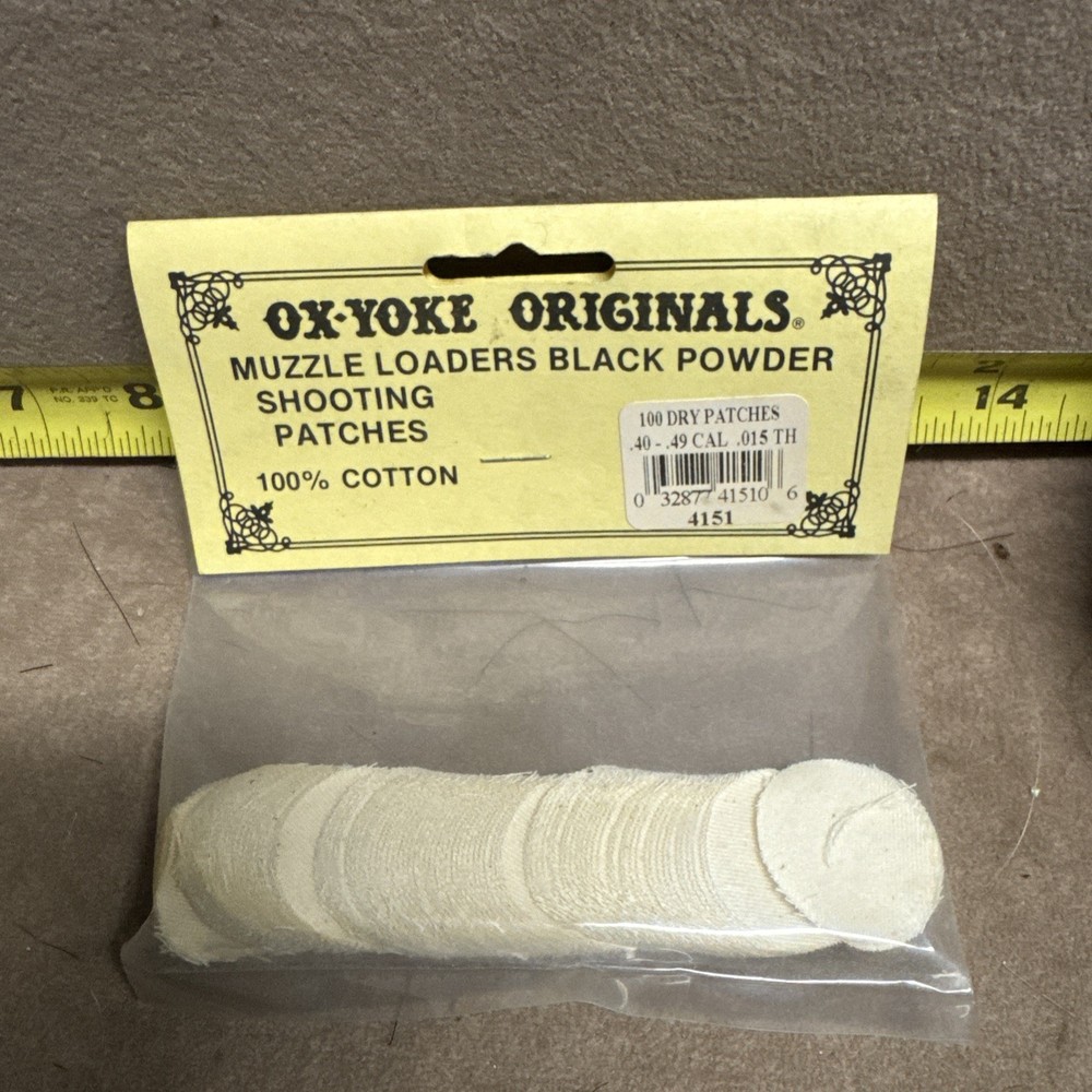 Muzzle Loader Blackpowder Shooting Patches .40-.49 Cal .015 Th