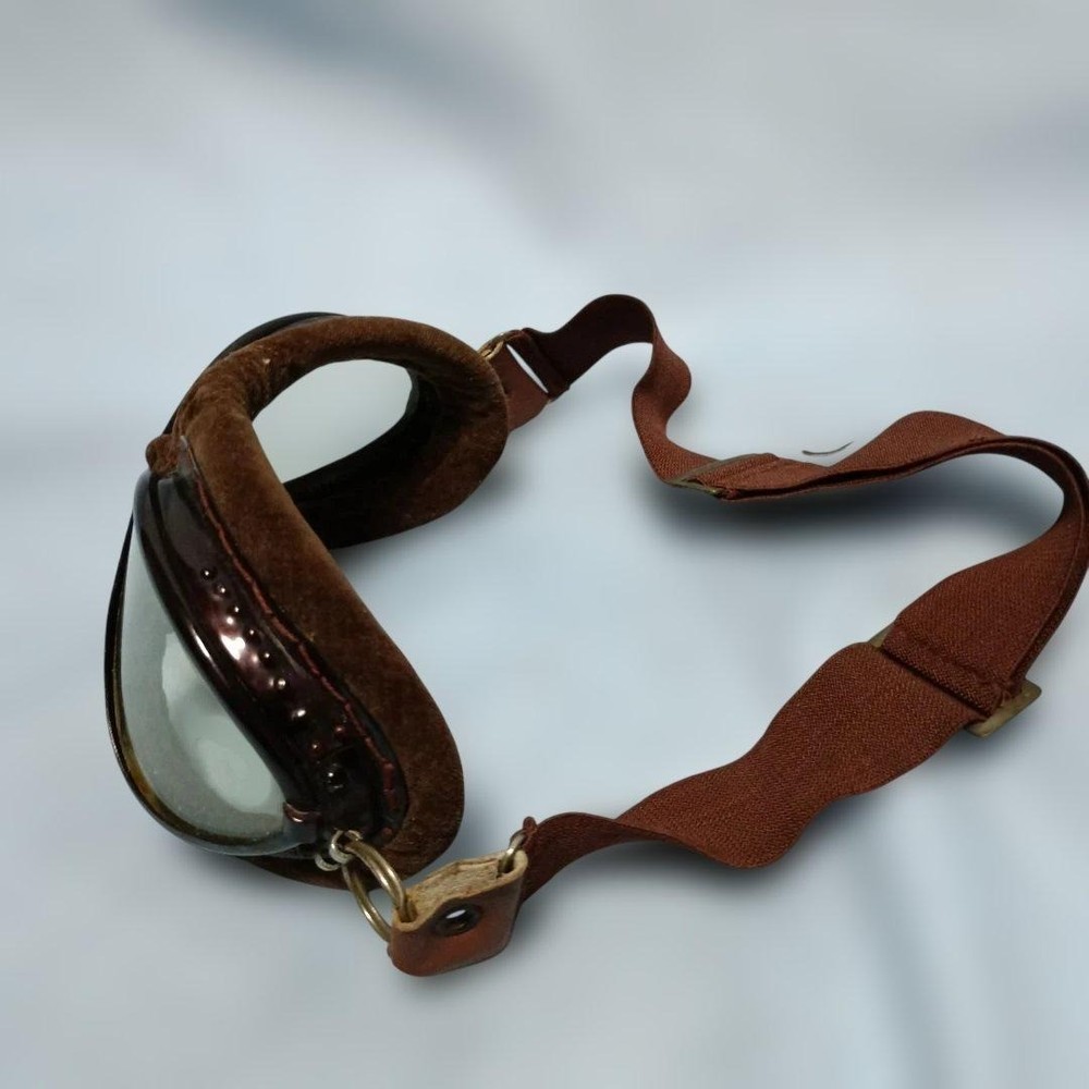 Authentic Japanese Navy Winter Flight Cap & Goggles Set
