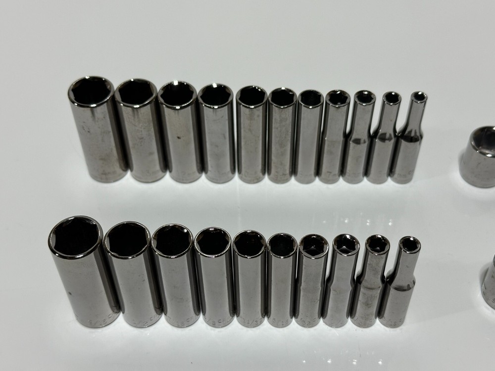 NEW Craftsman Tools USA 54pc 1/4” Drive Metric & SAE Deep & Shallow Socket Set