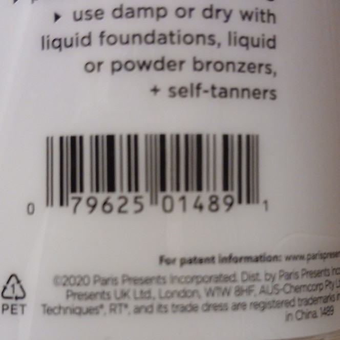 Real Techniques Miracle Face + Body Makeup Sponge Peach Reusable Multi-sided