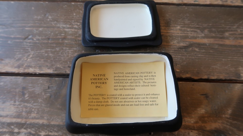 Vintage Atene Navajo Pottery Box 5"