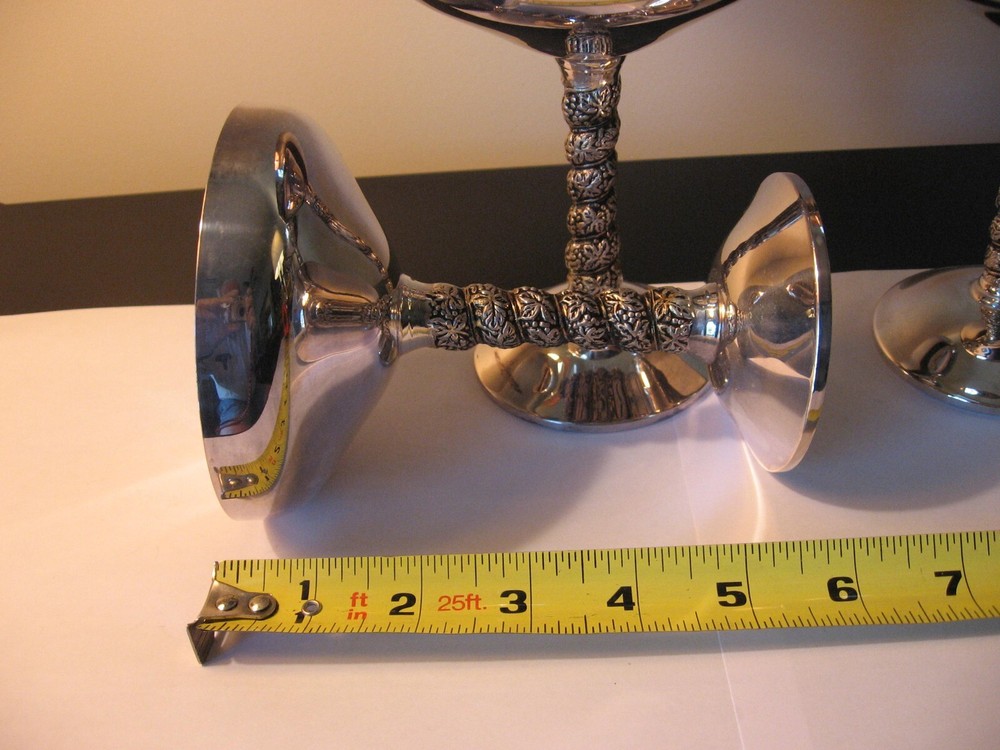 21 Plator Silver Goblets